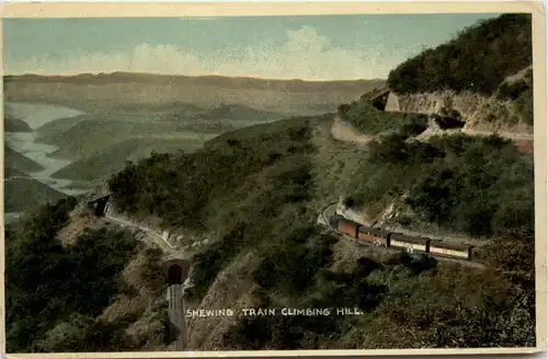 India - Shewing Train Climbing Hill -474710