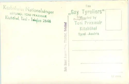 Kitzbühel - Nationalsänger - Gay Tyroliers -476098