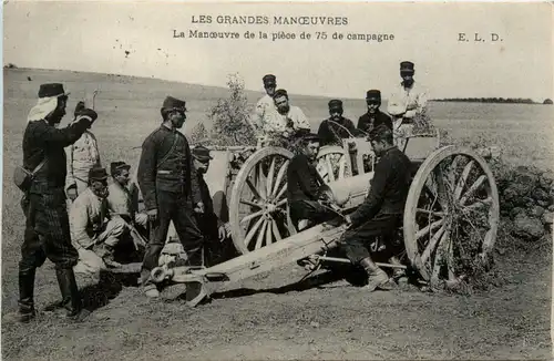 La Manoevre de la piece de 75 de campagne - Feldpost -473450