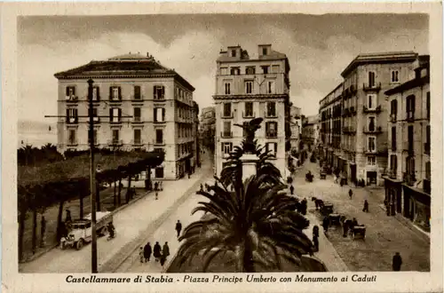 Castellammare di Stabia - Plazza Principale Umberto con Monumento ai Caduti -475224