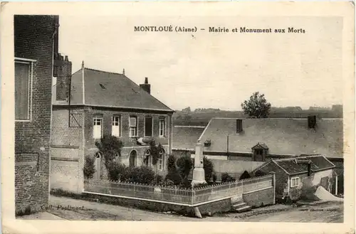 Montloue - Mairie et Monument aux Morts -473510