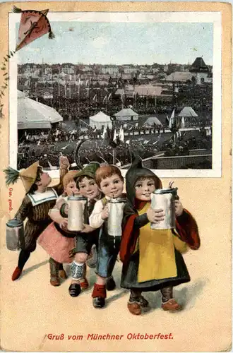 München - Gruss vom Oktoberfest -476598