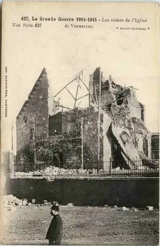 Vermelles - Les ruines de l Eglise -473946