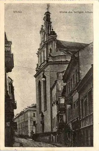 Wilna - Kirche des heiligen Johannes - Feldpost -477018