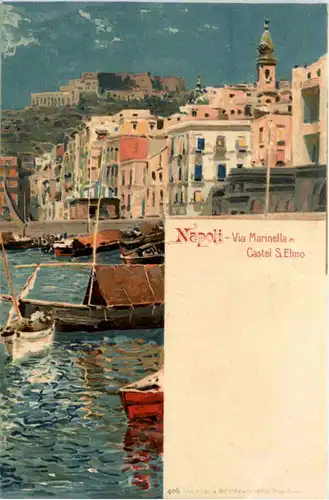 Napoli - Via Marinella - Litho -475750