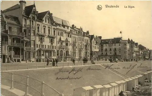 Westende - La Digue - Feldpost 4. Ersatz Division -477034