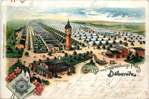 Gruss vom Truppenübungsplatz Döberitz - Litho -477074