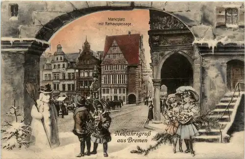 Neujahrsgruss aus Bremen - Feldpost -477698