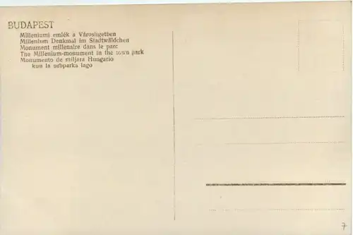 Budapest - Millenium Denkmal -476512