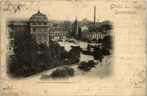 Darmstadt, Parade- und Ernst-Ludwigsplatz -375086