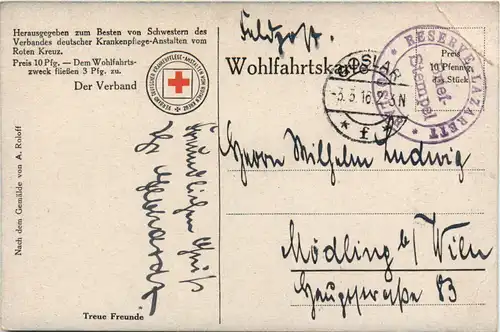 1. Weltkrieg - Rotes Kreuz - Feldpost Reserve Lazarett Goslar -476792