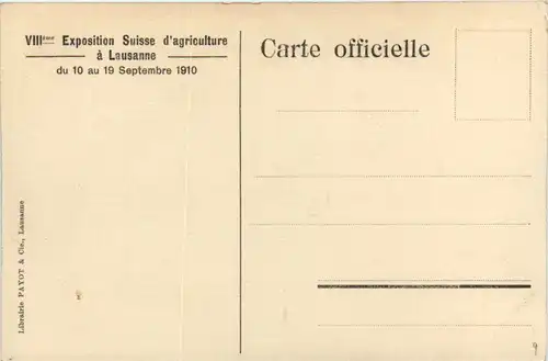Lausanne - Exposition d agriculture 1910 - Horticulture et la cantine -477104