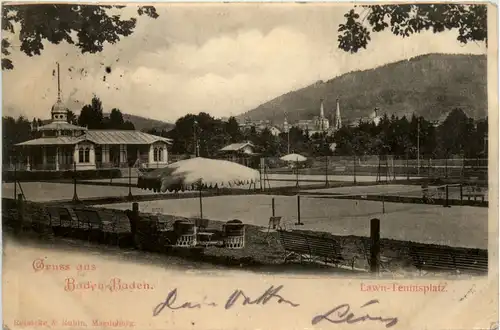 Gruss aus Baden-Baden - Lawn-Tennisplatz -477236