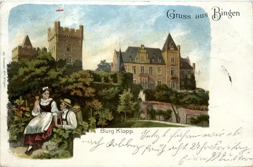 Gruss aus Bingen - Burg Klopp -439946