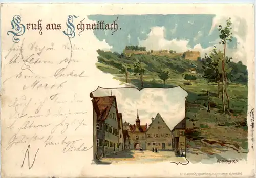 Gruss aus Schnaittach - Litho -477050