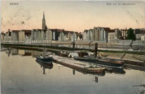 Bremen, Blick auf die Kaiserbrücke -375826