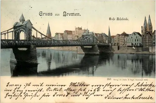 Bremen, Grosse Weserbrücke -375886