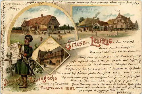 Leipzig - Industrie und Gewerbe Ausstellung 1897 - Litho -90684