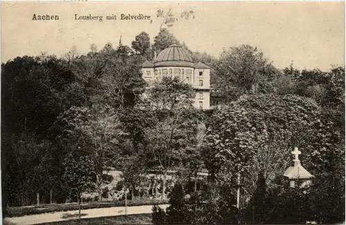 Aachen, Lousberg mit Belvedere -375096