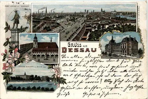 Gruss aus Dessau - Litho -90764