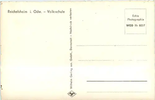 Kurort Reichelsheim i. Odenw., Volksschule -374972