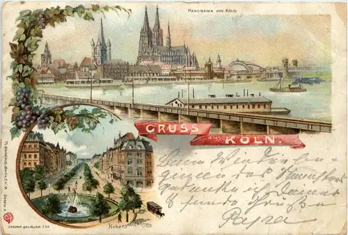 Gruss aus Köln - Litho -91104