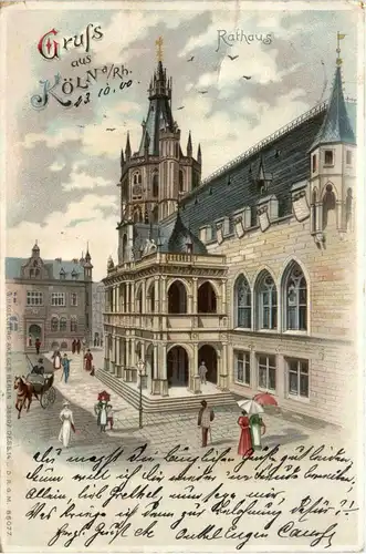 Gruss aus Köln - Litho -91124