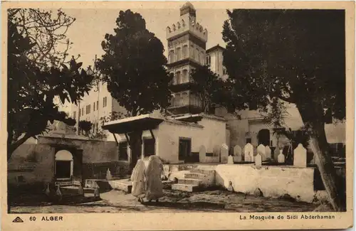 Alger - La Mosquee de Sidi Abderhaman -440748