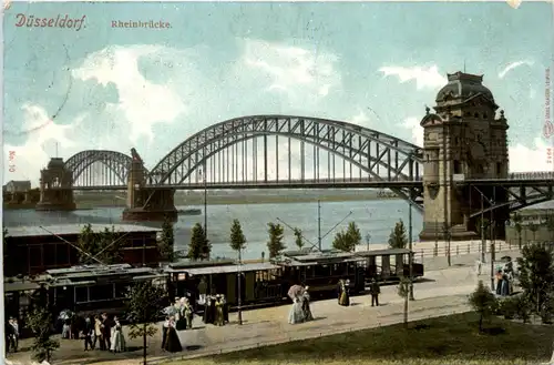 Düsseldorf, Rheinbrücke -375038