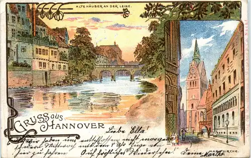 Gruss aus Hannover - Litho -91284