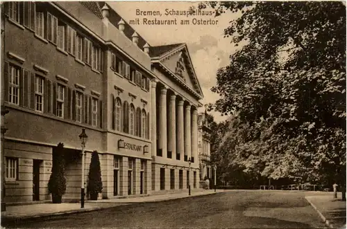 Bremen, Schauspielhaus mit Restaurant am Ostertor -375822