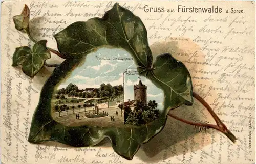 Gruss aus Fürstenwalde - Litho -91564