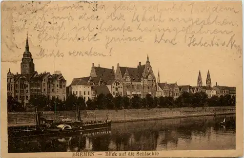 Bremen, Blick auf die Schlachte -375632