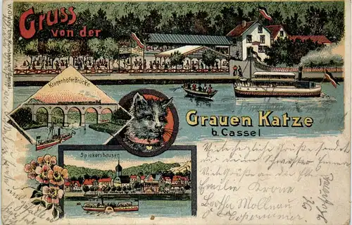 Kassel - Gruss von der Grauen Katze -91704