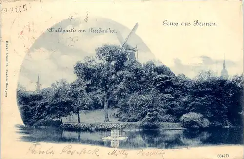 Bremen, Waldpartie am Heerdentor -375784