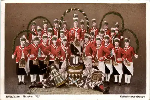 München, Schäfflertanz 1935, Reifschwung-Gruppe -376092