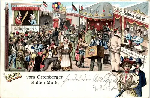 Gruss vom Ortenberger Kalten Markt - Drehorgel -92098