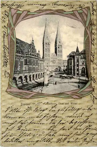 Bremen, Rathaus, Dom und Börse -376296