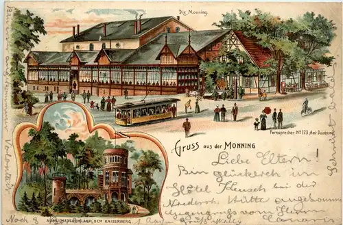 Gruss aus Monning - Litho - Duisburg -92236