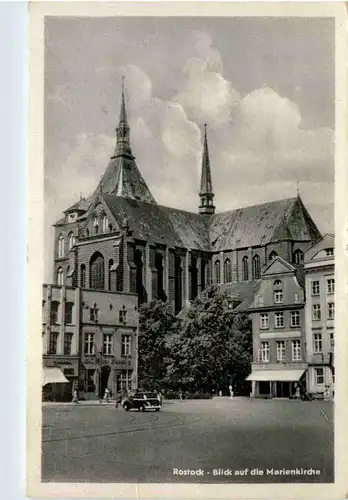 Rostock, Blick auf die Marienkirche -376734