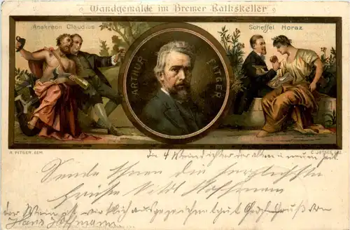 Bremen, Wandgemälde im Ratskeller -375940