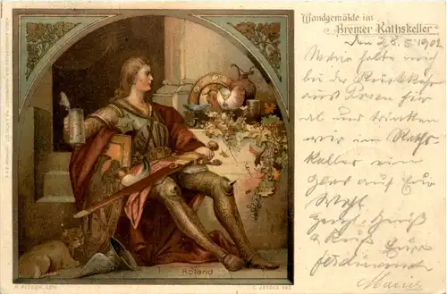 Bremen, Wandgemälde im Ratskeller -375938