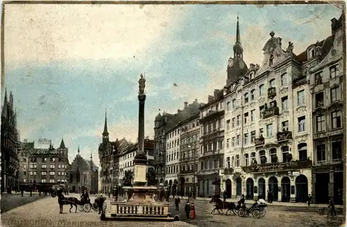 München - Marienplatz - Prägekarte -92274