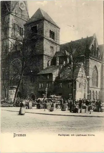 Bremen, Marktplatz mit Liebfrauen Kirche -376472
