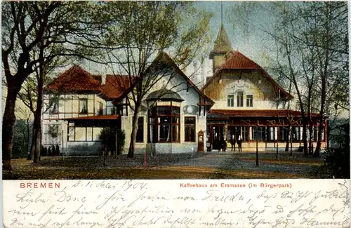 Bremen, Kaffeehaus am Emmasee im Bürgerpark -376492