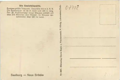 Die Saaletalsperre -377504