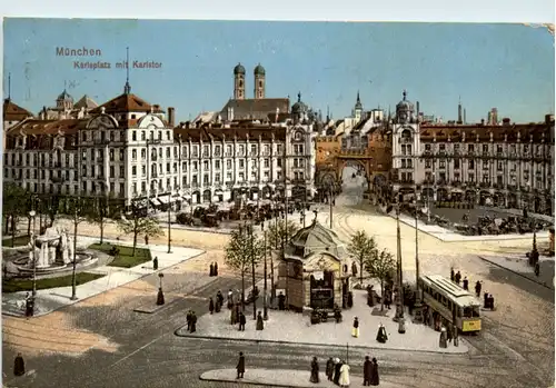 München, Karlsplatz mit Karlstor -375014