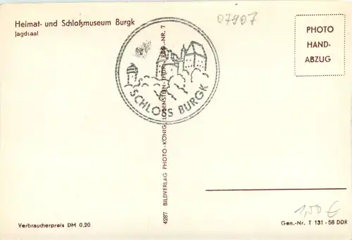 Heimat- und Schlossmuseum Burgk, Jagdsaal -377246