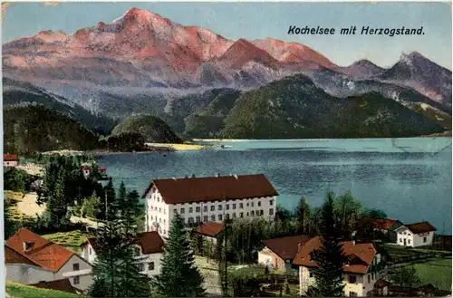 Kochelsee mit Herzogstand -375054
