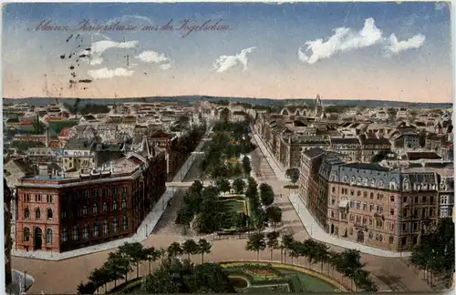 Mainz - Kaiserstrasse aus der Vogelschau -93004